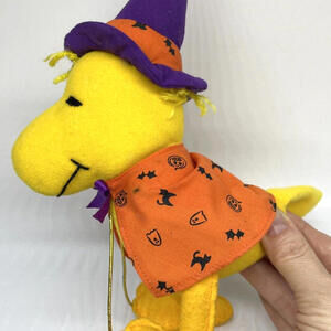 Vintage‎ PEANUTS Woodstock Plush 9" Halloween Witch Whitmans